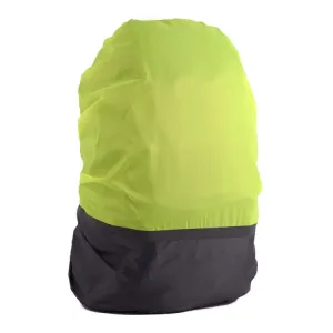 2 PCS Outdoor Mountaineering Color Matching Luminous Backpack Rain Cover, Size: L 45-55L(Gray   Fluorescent Green)