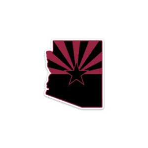 #AllAZ 2.5"x3" Decal - Red & Black