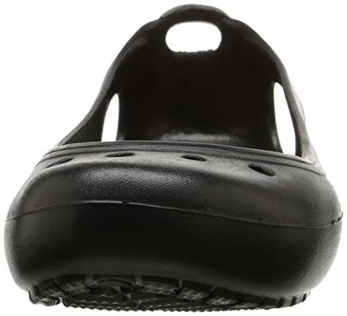 crocs Women's Kadee Ballet Flat,Black/Black,8 M US