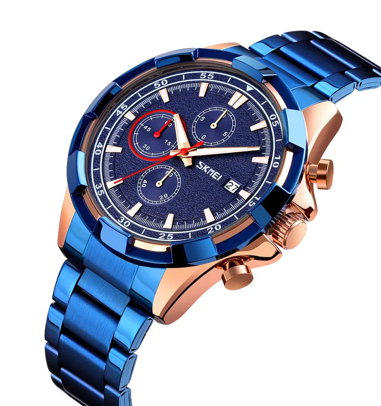 Fashion sports steel belt waterproof watch W2391892