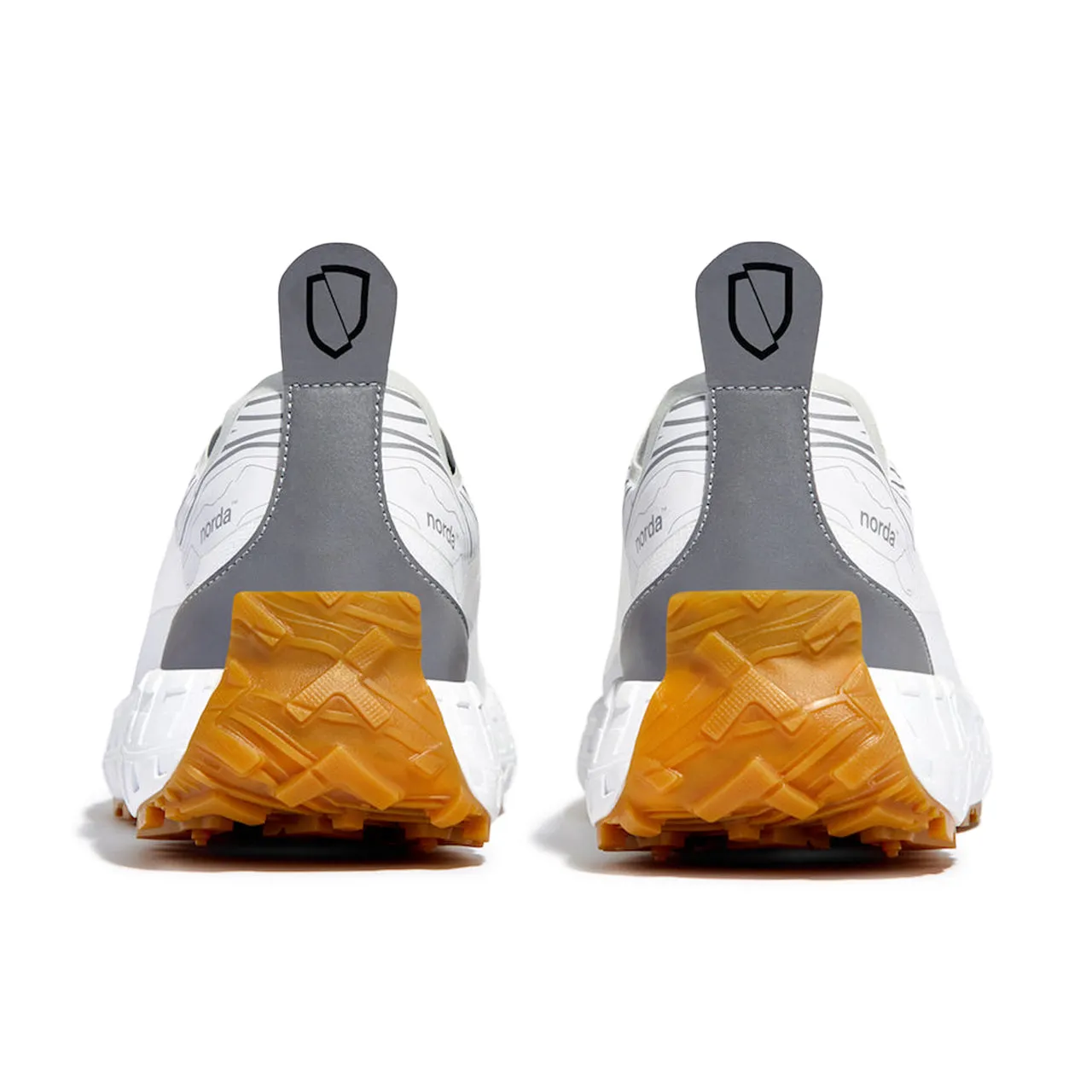 Norda 001 White Grey Trail Shoes