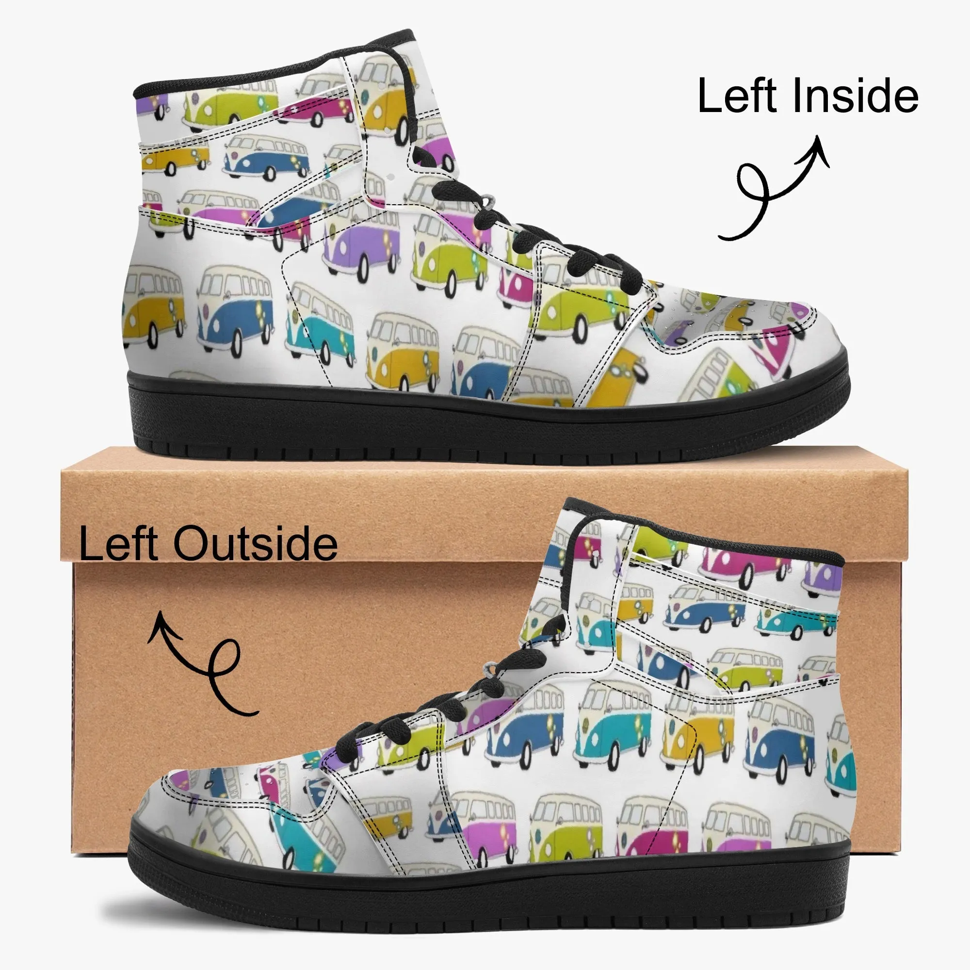 Overlapping Kombi's High Top Sneakers