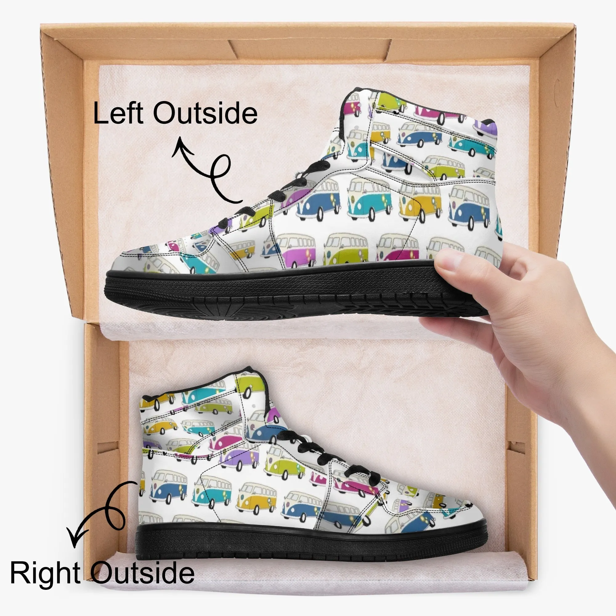 Overlapping Kombi's High Top Sneakers