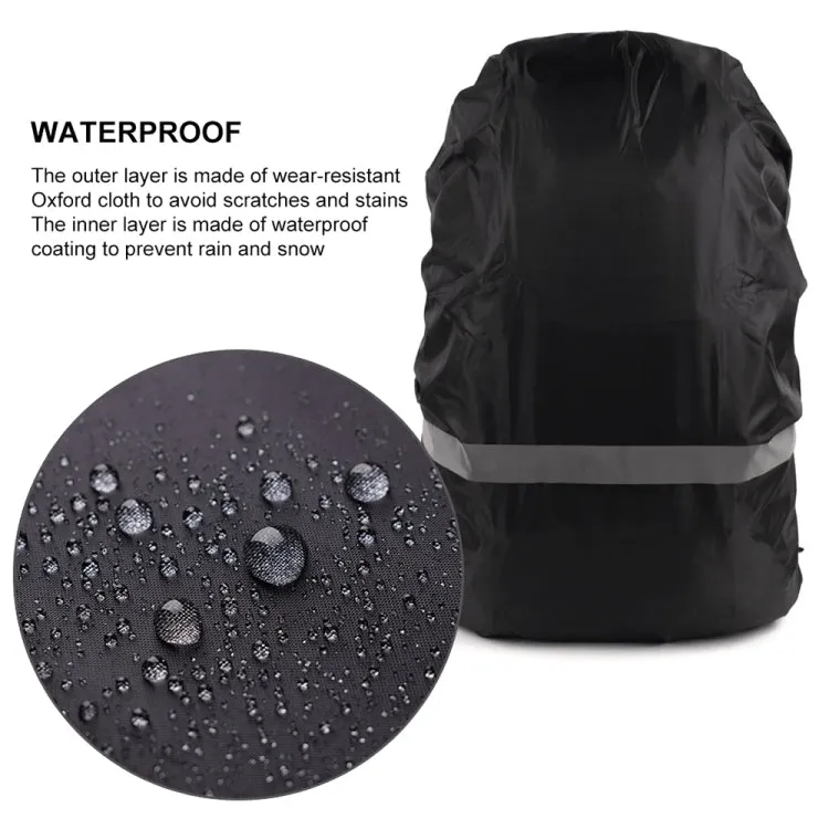 Reflective Light Waterproof Dustproof Backpack Rain Cover Portable Ultralight Shoulder Bag Protect Cover, Size:L(Red)