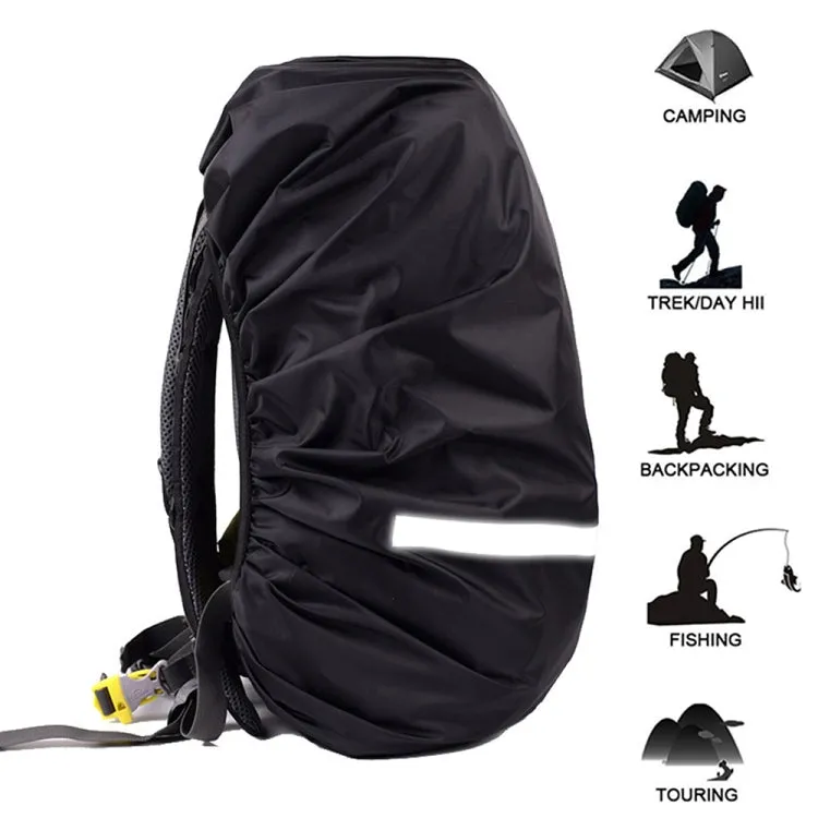 Reflective Light Waterproof Dustproof Backpack Rain Cover Portable Ultralight Shoulder Bag Protect Cover, Size:L(Red)