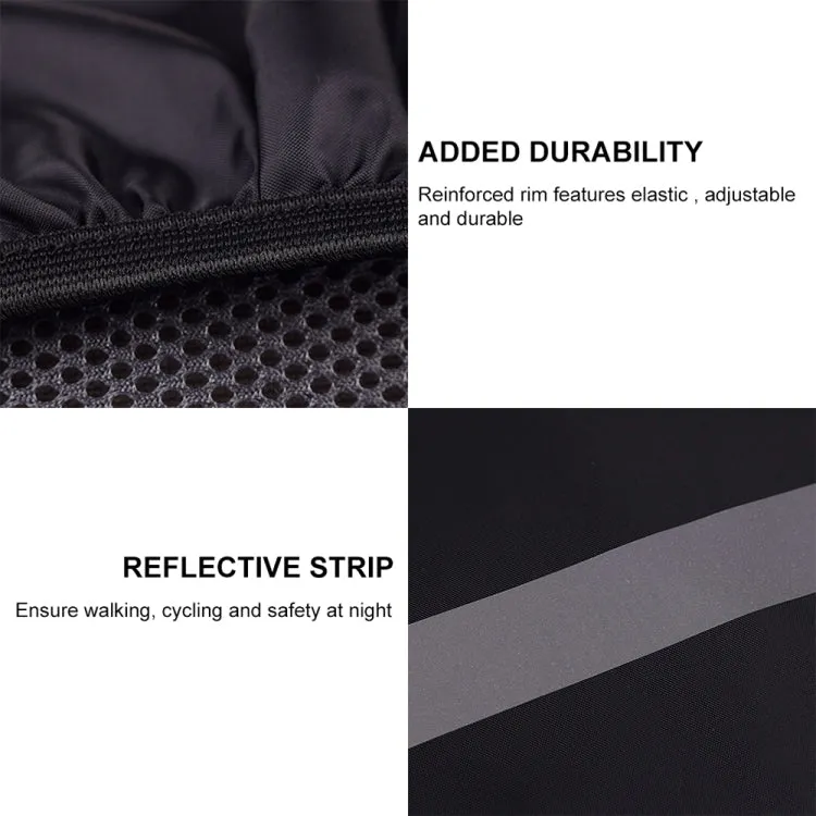 Reflective Light Waterproof Dustproof Backpack Rain Cover Portable Ultralight Shoulder Bag Protect Cover, Size:L(Red)