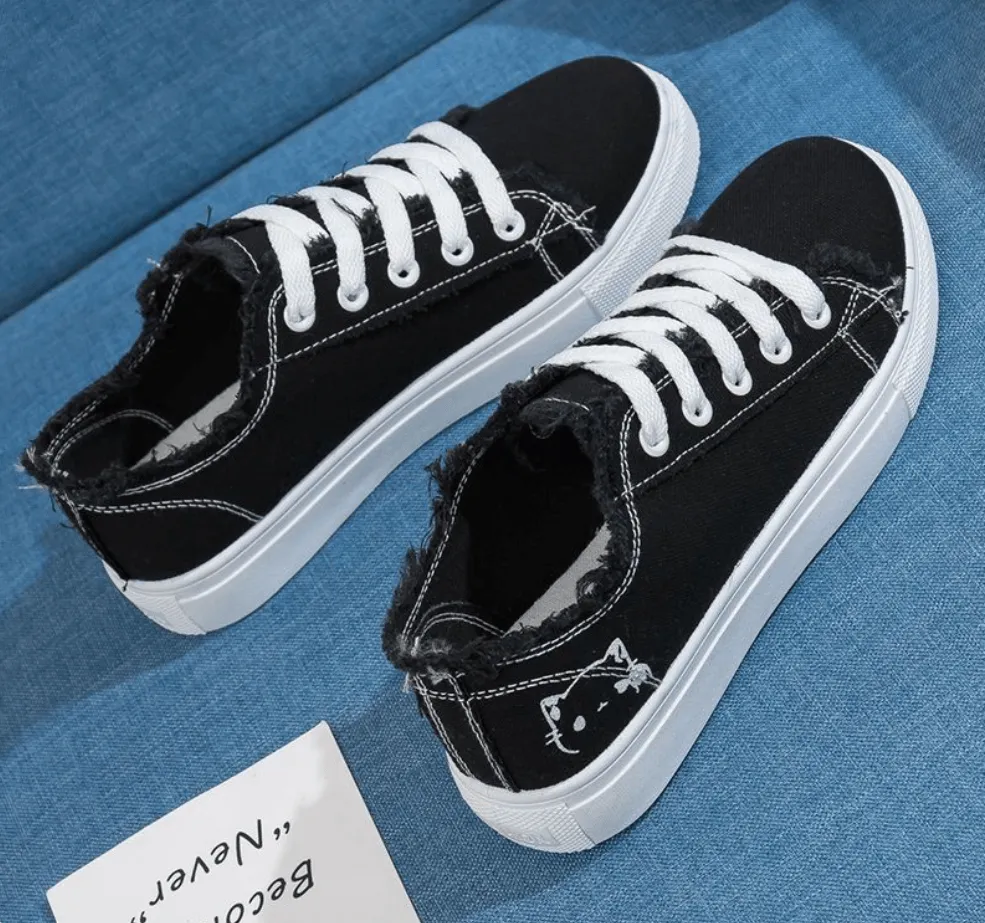 Women’s Canvas Shoes – Breathable & Versatile Casual White Shoes for Spring